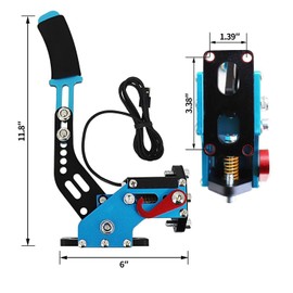 Autopartszone New 64 Bit USB PC Handbrake SIM for Racing Games G25/27/29 T500 T300 G923 G920