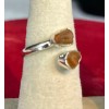 Unbranded P citrine thumb ring sterling silver size 5