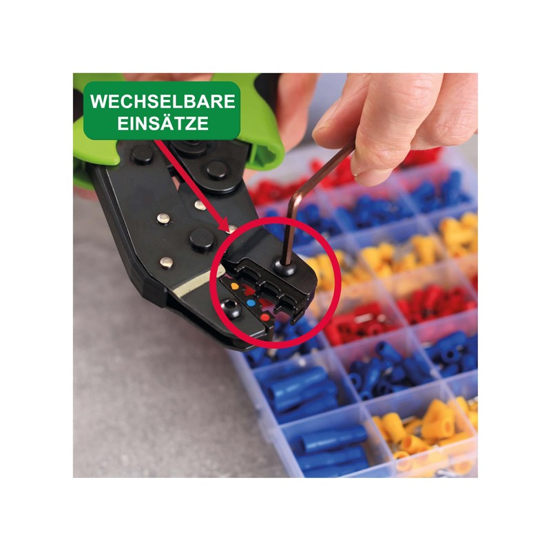 QUADRIOS Multi-Function Crimping Tool for Insulated Terminals with Crimp Connector