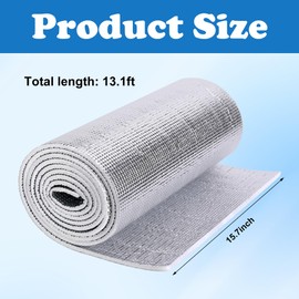 moonoom Water Heater Blanket Insulation Wrap,13.1ftx 15.7in Aluminum Foil Hot Water Heater Cover,Hot Water Heater Jacket for Winter Heater Insulation