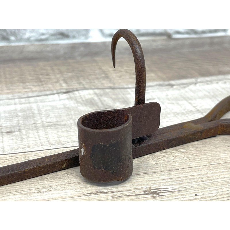 Generic Wrought Iron Sticking Tommy Miner's Candlestick Unbranded Candle Holder,