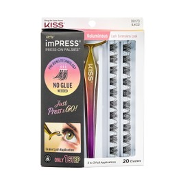 KISS imPRESS Press-On Falsies Eyelash Clusters - Volume - 20 Clusters