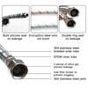 BWE 32-Inch Long Bathroom Kitchen Faucet Connector, Braided Stainless Steel