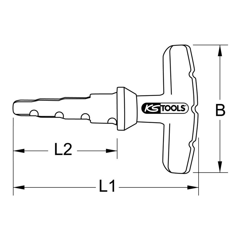 KS TOOLS 105.1001 Internal + external deburrer, 3-40mm