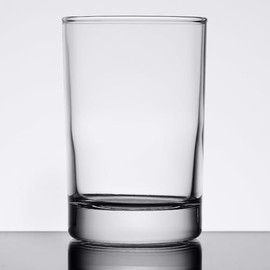 Necessia 5.5 oz Heavy Base Glasses – Set of 4 Juice, Water, Tasting Glasses – Durable Clear Glass Drinkware for Everyday Use