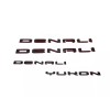 GMC Black Red Door Rear Denali Yukon Emblems Letters 2021-2025