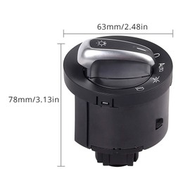 AUTOUTLET Light Switch Headlight 5ND941431B Headlight Switch Main Light Switch Light Switch Control Switch for VW: Golf, Eos, Scirocco, Tiguan, Touran, Caddy, Passat