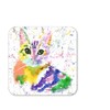 Coaster Cat Kitten Feline Pet Animals Coasters Watercolour Art Gift
