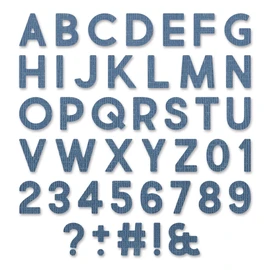 Sizzix Thinlits Die 665205 Alphanumeric Bold by Tim Holtz, Pack of 80