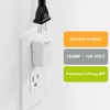90 Degreen 2 Prong Adapter, Plugrand Up Angled Nema 1-15P