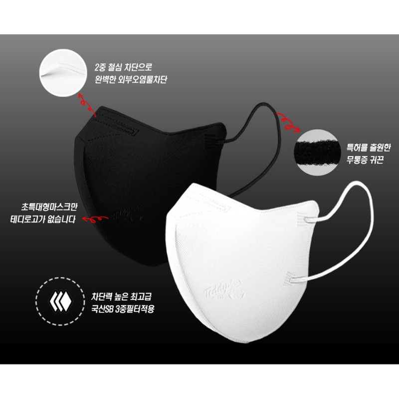 A3 Teddy Ilkuni Extra Large Mask 100 Sheets 3D Bird