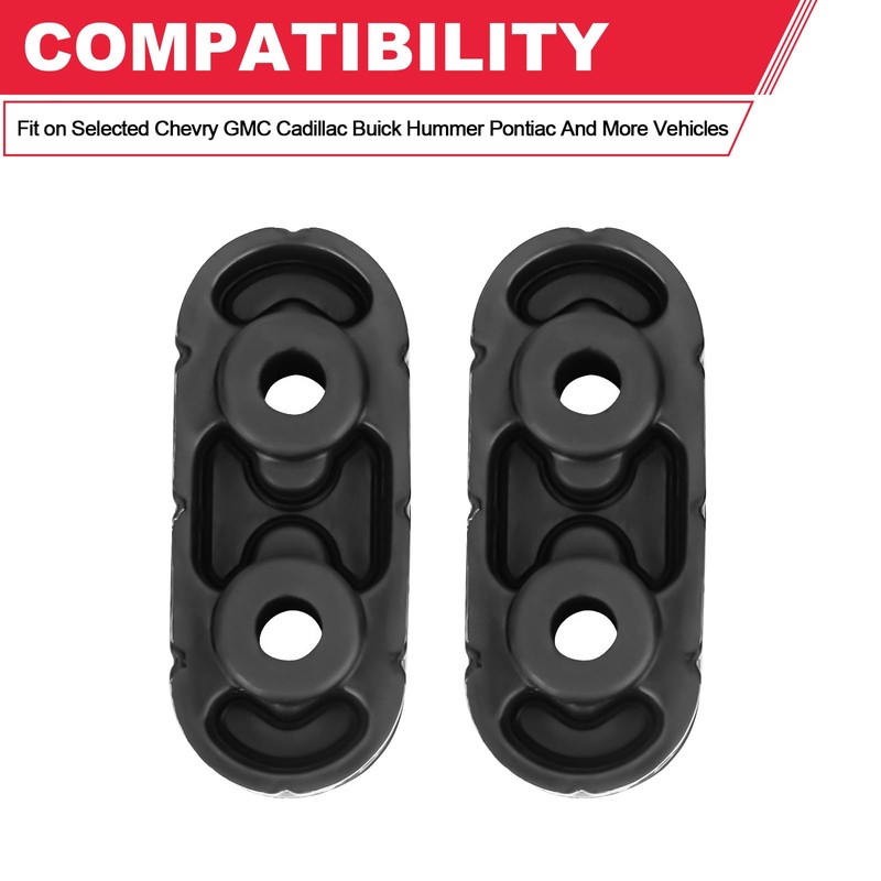 Exhaust Muffler Hanger Insulator (2pcs) 15092802 Fits for Chevy Express