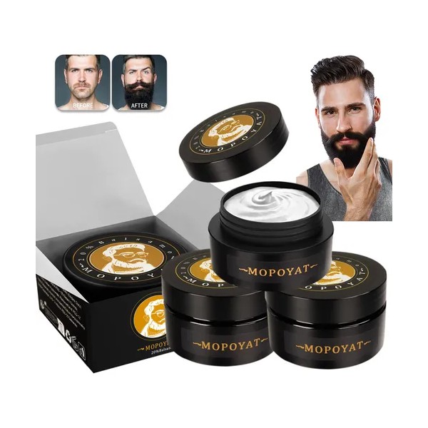 3pcs Balsamo Para Crecer La Barba Al 20%