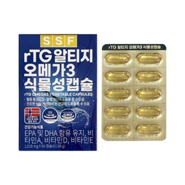 Pure Food rTG Altige Omega 3 1008mg x 60 capsules 1 unit / 순수식품 rTG 알티지 오메가3 1008mg x 60캡슐 1개