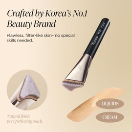 Korean Piccasso Brush FB33 Foundation Brush – Tapping Cover Brush for Flawless Skin, Fills Pores and Imperfections with Soft Touch, Creates Smooth Long-Lasting Finish, Ideal for Cream & Liquid Makeup