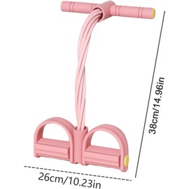 Cuerda De Tensión Multifunción - Banda De Resistencia Para Pedal Bandas De Resistencia Con 8 Tubos Y Tirador De Pedal Con Asa Equipo De Entrenamiento De Abdominales Para Piernas, Brazos Y Espalda