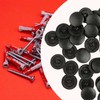 Thyonta 50 PCS Black Screw Cover Caps - Plastic Screw