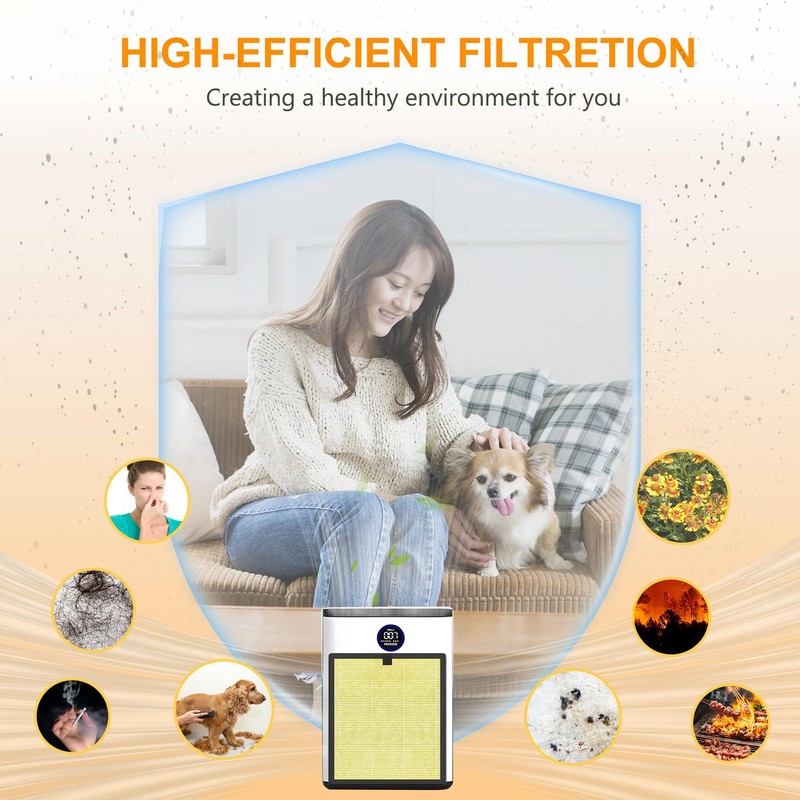 AP303 AP304 Replacement Filters, Compatible with DAYETTE ＆ FRESHDEW Air