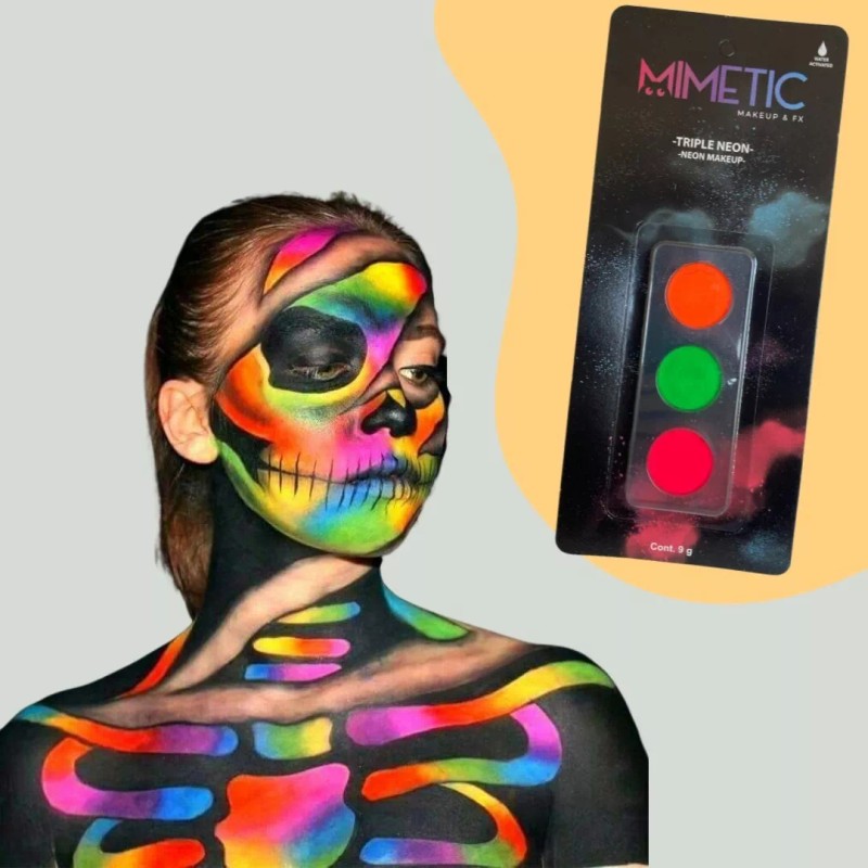Mimetic Makeup & FX Kit 2 Pzs Maquillaje Base De