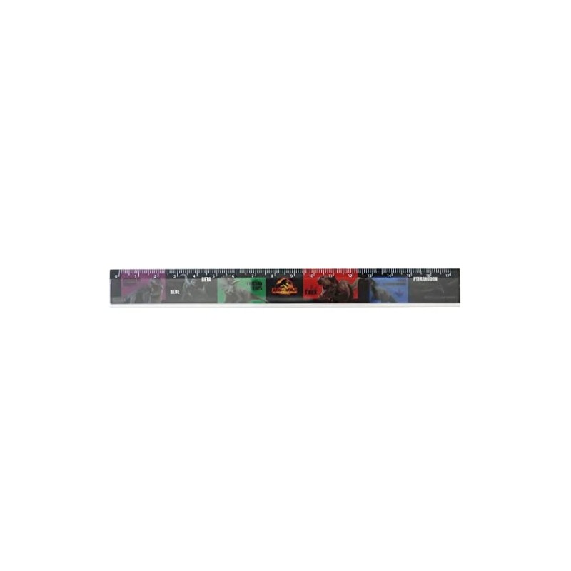 Kamiojapan Jurassic World Ruler Slim 6.7 inches (17 cm) Ruler/New