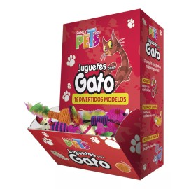 Fancy Pets Caja 48 Juguetes Surtidos P/ Gato Ideal Veterinaria Pet Shop