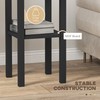 HOMCOM 2-Tier Side Table with Drawer, Narrow End Table with