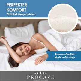 PROCAVE Nub Protector for the Slatted Frame in Various Sizes, Made in Germany, Mattress Underlay and Mattress Protector 90 x 200 cm, Breathable, Non-Slip and Washable