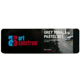 Art Spectrum Grey Tonals Pastel Set of 15 with Black Aluminum Tin