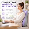 Adjustable Memory Foam Backrest Pillow with Neck Support, Ergonomic Bed