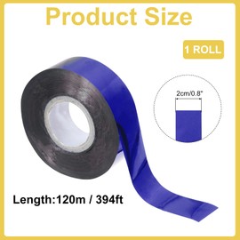 sourcing map Heat Foil Transfer Paper, 0.8" x394ft Metallic Deco Foil Paper Roll, Foil Transfer for Leather Hot Foil Stamping Machine DIY Craft, Sapphire Blue