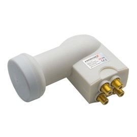 Premium X Quattro LNB - 4 Way - Only for Multiswitch - 4K Full HD - with Weather Protection and LTE Filter for Satellite Dish Digital TV SAT Multiswitch - White