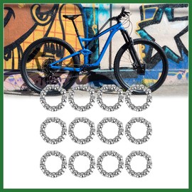 Motoforti 12pcs 29.5mm Crank Bearings Mid Axle Wheel Bearing Retainer for Bike Long-lasting