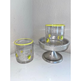 Well Dressed Home 2-NWT VINTAGE ANTROPOLOGIE ICON DUPE LEMON DRINKING GLASSES/CUPS