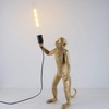 CHABEI Modern Table Light, Monkey Desk Lamp, Resin Standing Monkey
