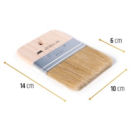 PENNELLIFICIO 2000 | Splitter Effect Brush | Flat Brush | Wood Grain Effect | Width 10 cm - Made in Italy