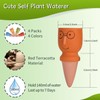 4 Pack Terracotta Watering Spikes, Vacation Self-Watering Planters Devices, Continuous