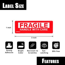 GMKbuy 500 Pcs 20 Designs Moving Labels (3” x 2”) – Color-Coded Moving Box Labels with Writable Notes – Pre-Printed Stickers for Easy Home & Office