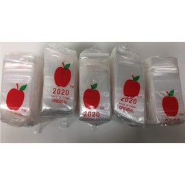 5,000 2x2 2mil Apple Brand Clear Resealable Bags 2 2" X 5000 2020 Baggies