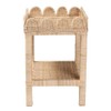 bali & pari Sumana Bohemian Scallop Natural Rattan and Mahogany