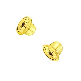 Replacement Pair (2) 14k Yellow Gold Earring Screw Backs Fits Only In Season Jewelry Products