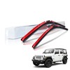 Clix Wipers - Jeep Wrangler & Gladiator (16"/16") Red Chrome