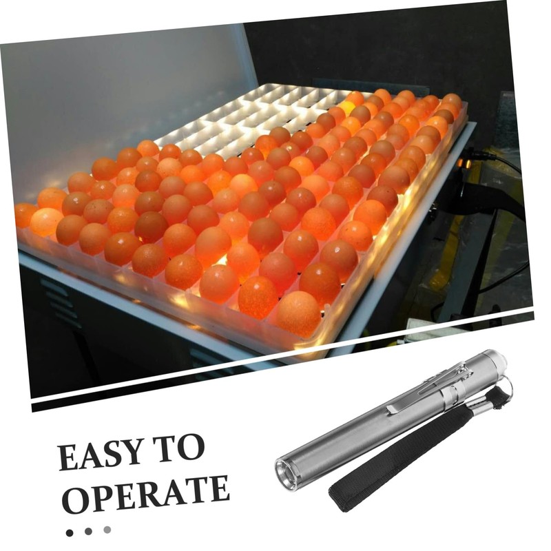 VOSAREA LED Egg Candler Tester for Incubator Portable Cold Light