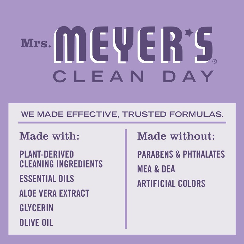 MRS. MEYER'S CLEAN DAY Hand Soap, Made with Essential Oils,
