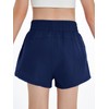 Haloumoning Girls Athletic Shorts High Waist Elastic 2 in 1