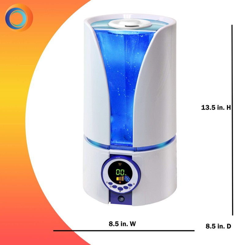 CCC Comfort Zone CZHD81 Whisper-Quiet Cool Mist Digital Ultrasonic Humidifier