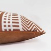 Brown Geometric Pattern Pillow Cover Chenille Striped Cushion Cover Decorative