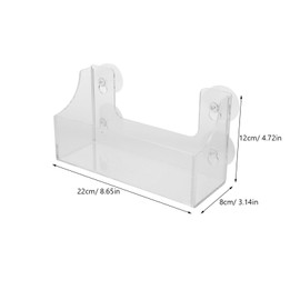 HOLIDYOYO Suction Cup Refrigerator Rack Acrylic Shelf for Kitchen Organizer and Storage Clear Spice Rack Fridge Beverage Holder