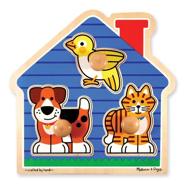 Melissa & Doug House Pets Jumbo Knob Puzzle, multi/none