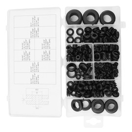Mumusuki 180 Pcs Soft Plastic Grommet, Afdekstop Rond Rubber Bong Stem Wire Electrical Gasket Washer Assortment, Mumusukiepho2mfx4k