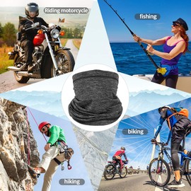 Achiou Neck Gaiter Face Scarf Mask-Dust, Sun Protection Cool Lightweight Windproof, Breathable Fishing Hiking Running Cycling